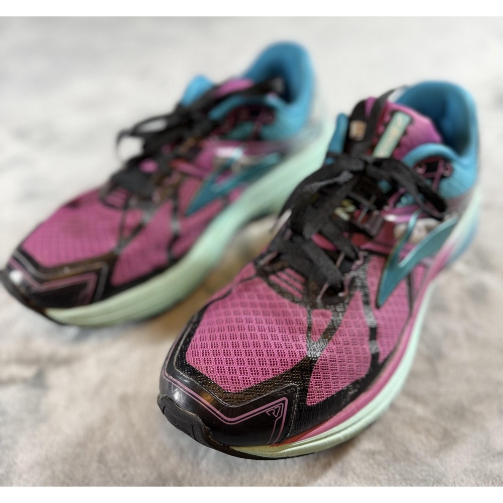 Brooks Ravenna 7 Running Shoes Womens Size 9.5 Purple Teal DNA Support Stability
